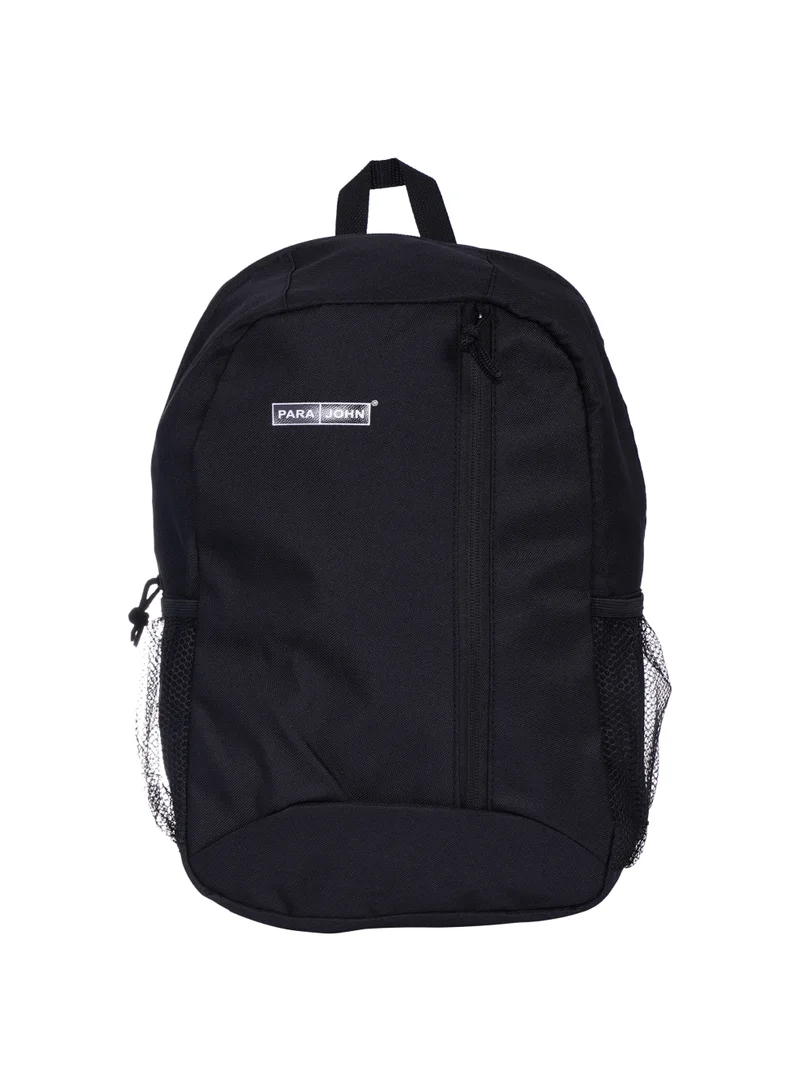 Parajohn 15 Inch Polyester Travel Backpack Black