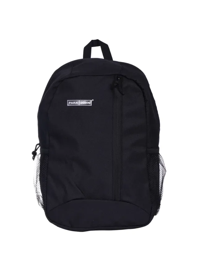 Parajohn 15 Inch Polyester Travel Backpack Black