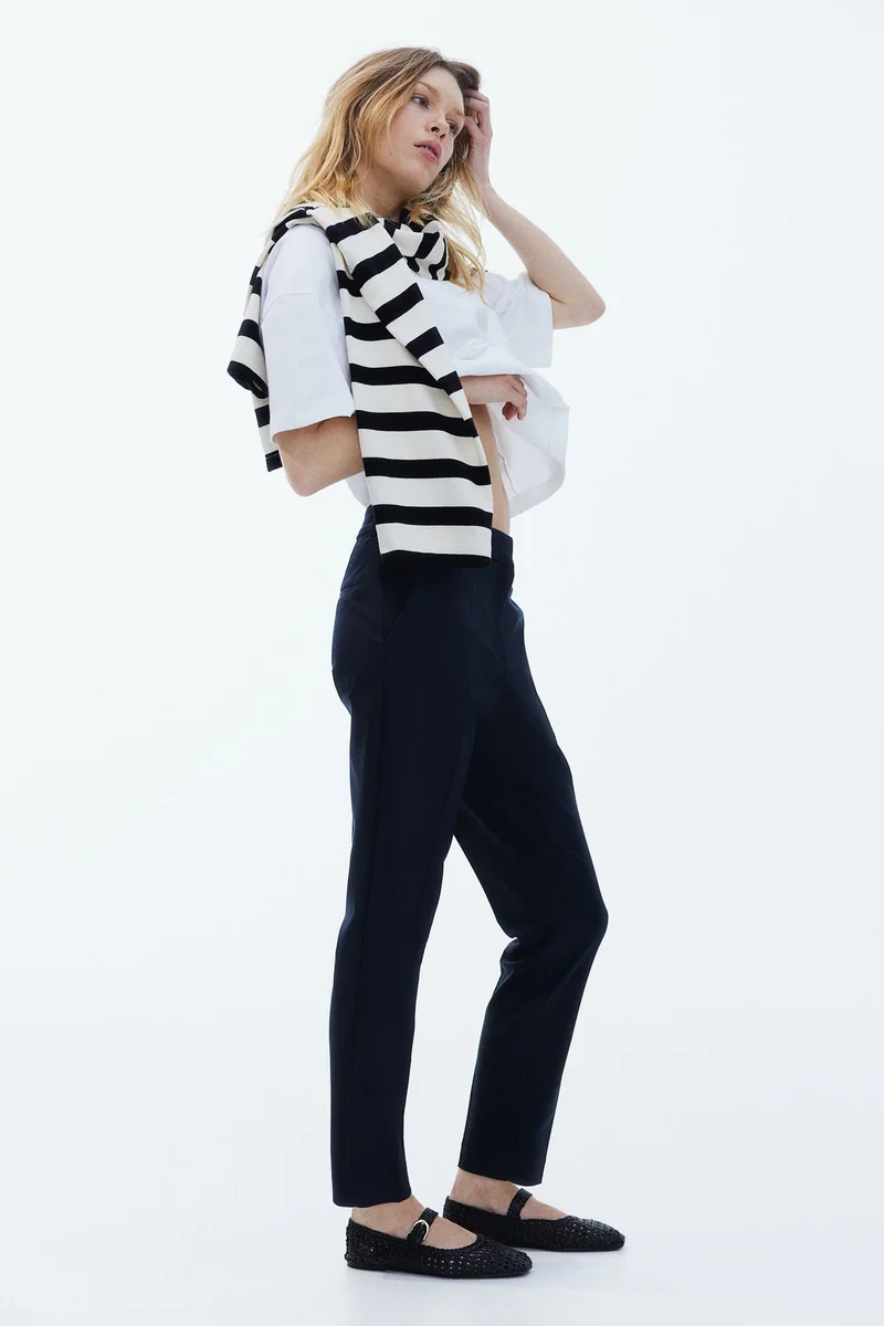 Cigarette Trousers Midnight Blue