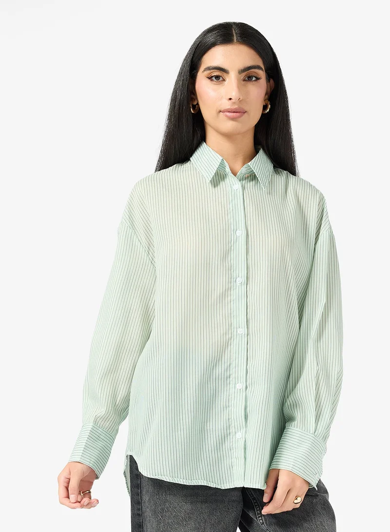 Button Down Shirt Green