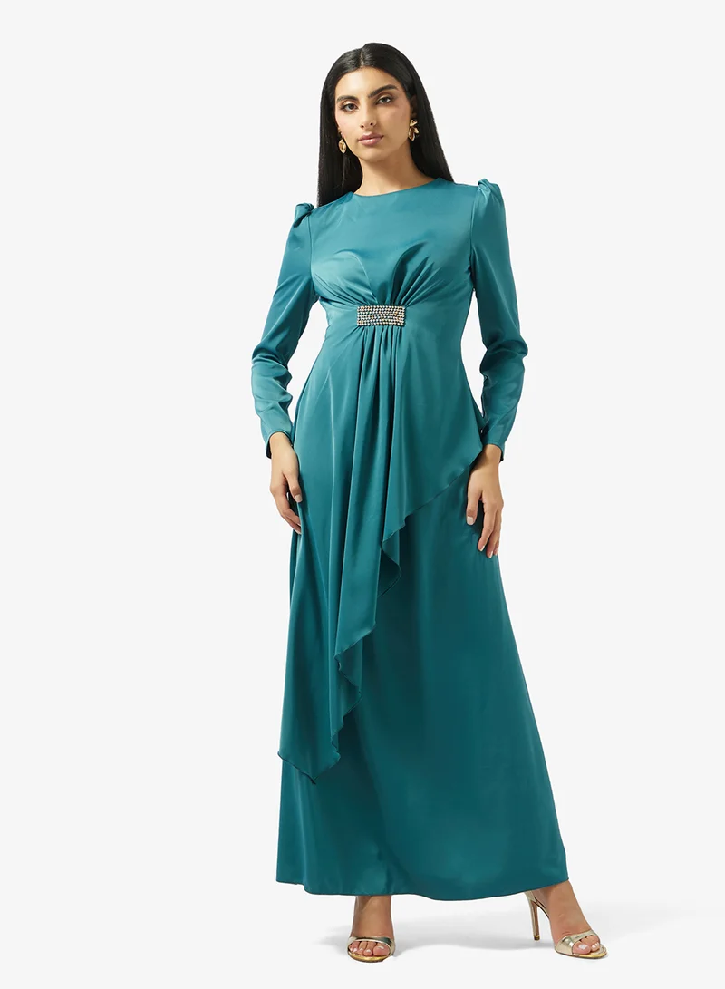 Embellished A-line Dress