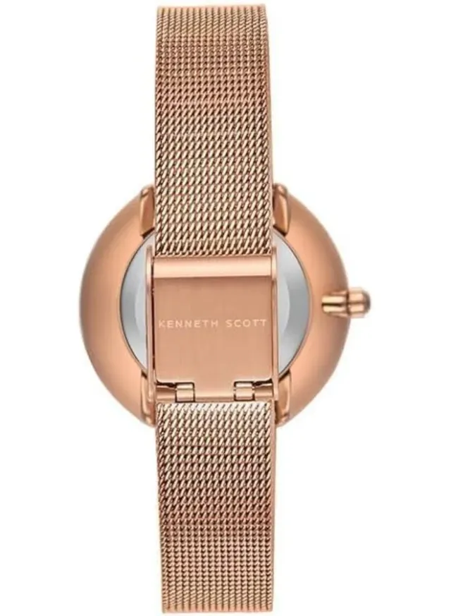 Kenneth Scott Women's PC21 Movement Watch, Analog Display and Stainless Steel Strap - K23535-SMSG, Silver – image 3
