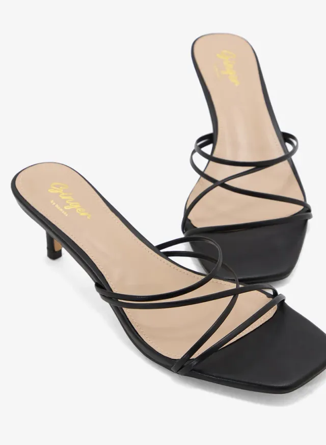 Strappy Backstrap Heeled Sandals – image 4