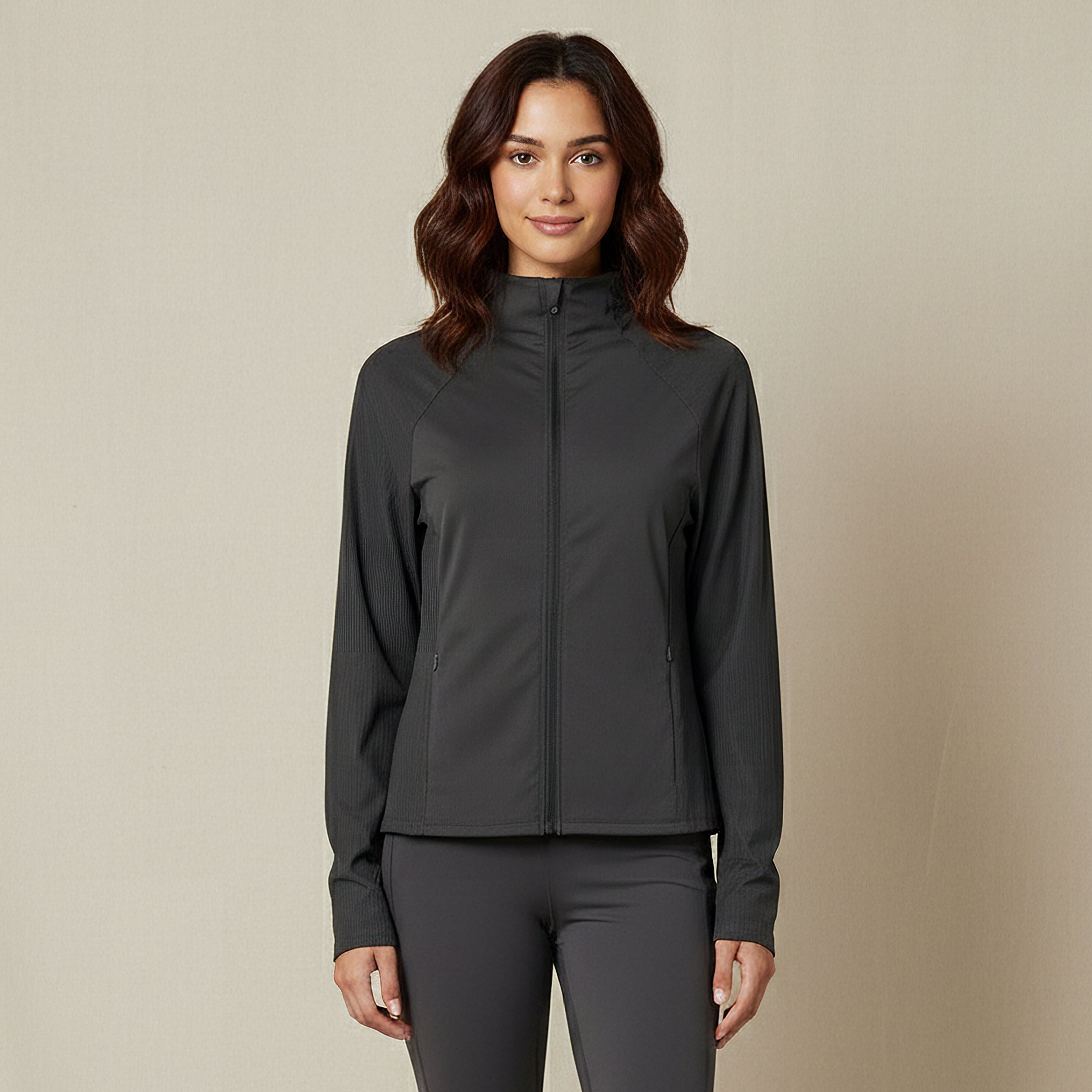 Women Ribbed Cropped Jacket