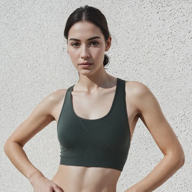 Women's Racerback Sports Bra Green