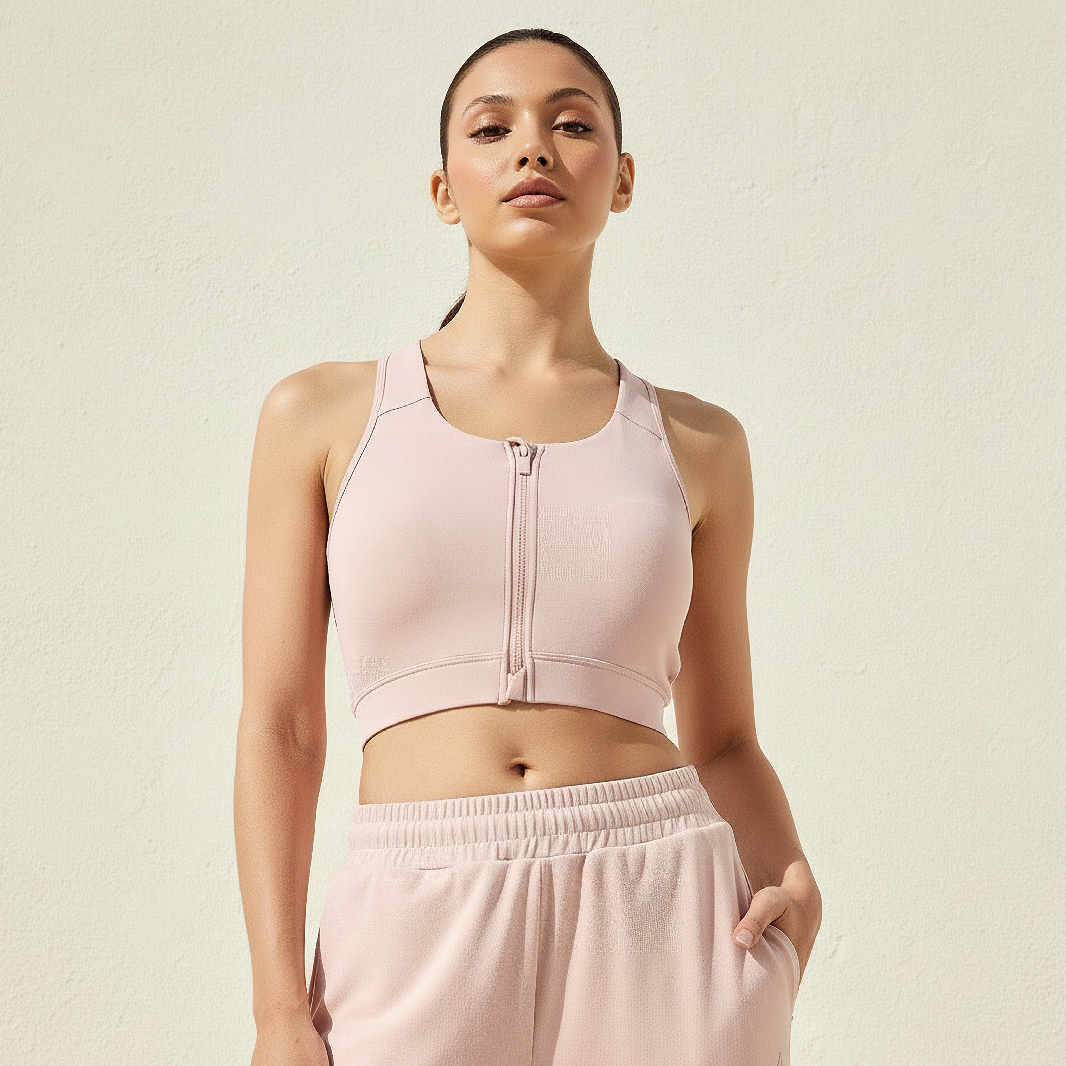 Women's High Support Sports Bra Pink