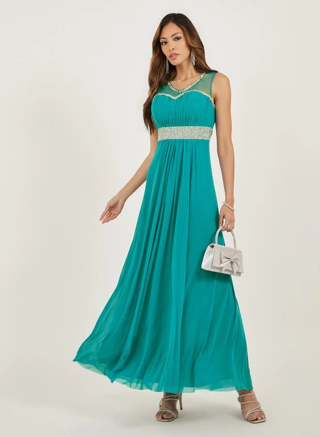 Embellished Gown Teal