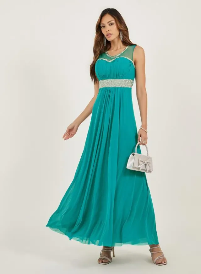 Embellished Gown Teal