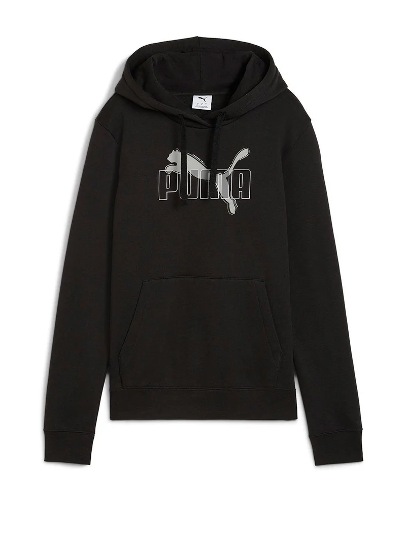 Essential Logo Lab Holiday Hoodie Black
