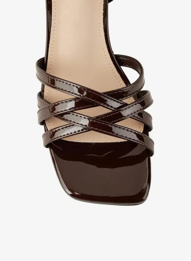 Women's Block Heel Buckle Sandals Beige – image 4