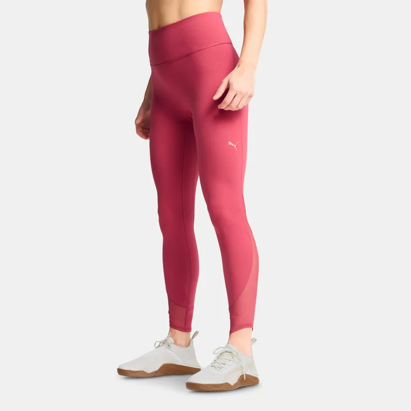 Women's CLOUDSPUN Soft Mesh 7/8 Leggings Red