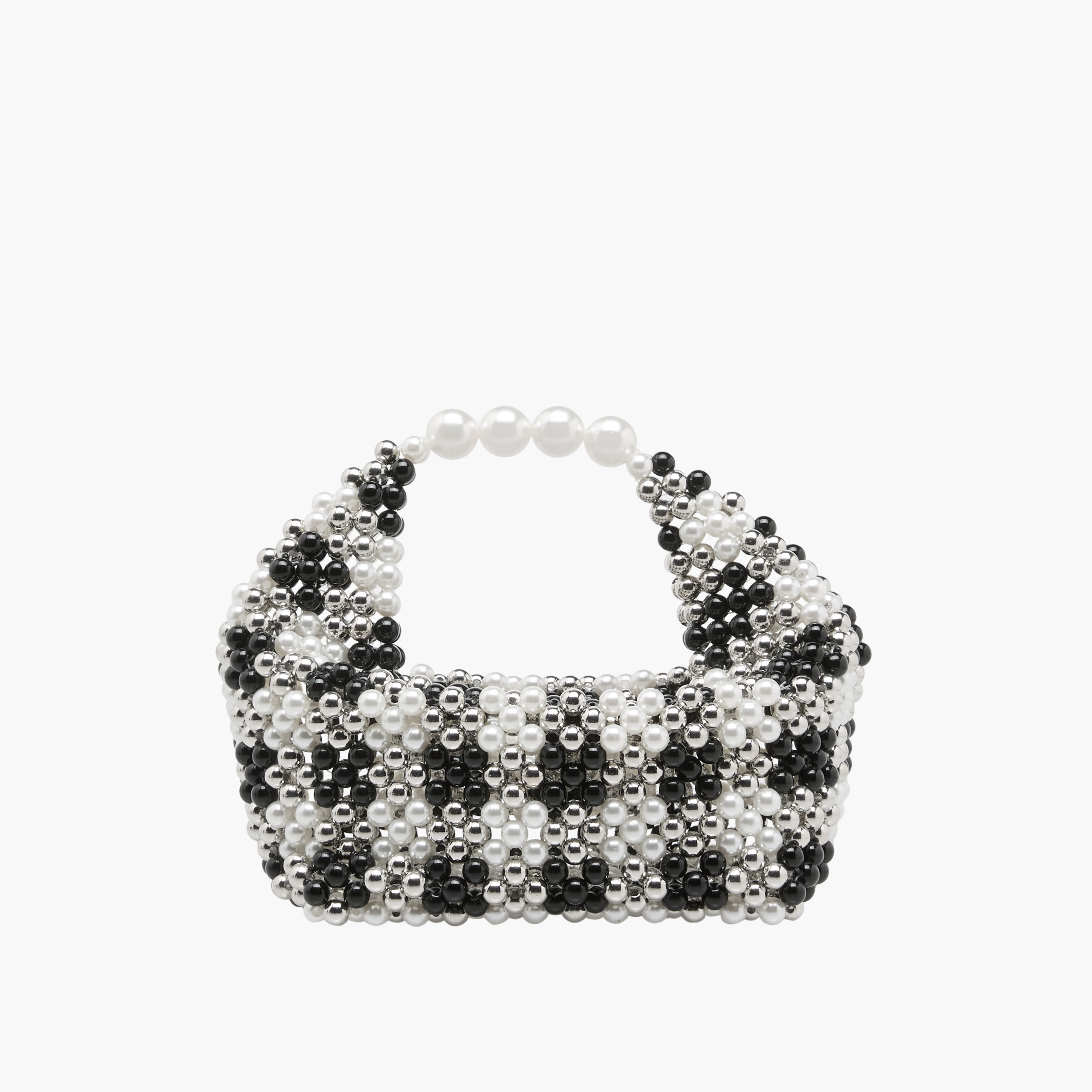 Beaded Pearl Embellished Hobo Bag