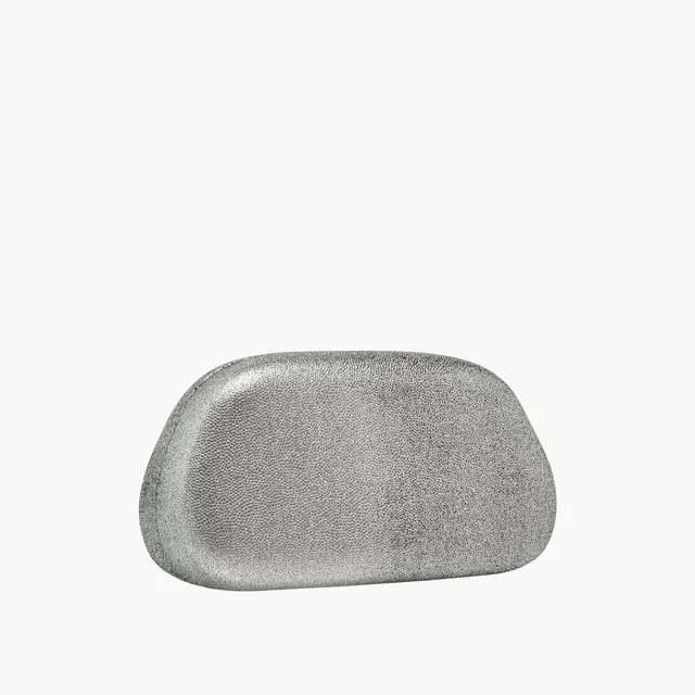 Metallic Accent Clutch with Detachable Chain Strap – image 4