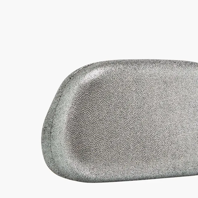 Metallic Accent Clutch with Detachable Chain Strap – image 6