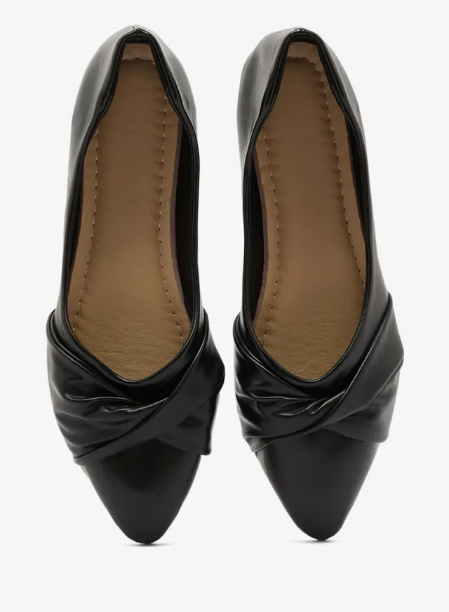 Two-Tone Pointed Toe Open Back Pumps – image 4