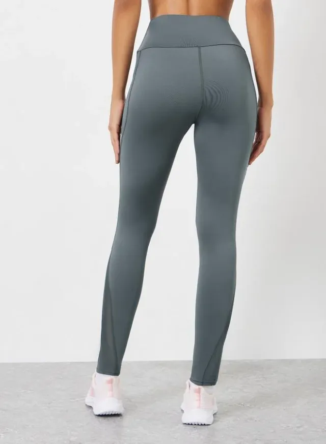 Reflective Striped Mesh Pocket 7/8 Leggings – image 5