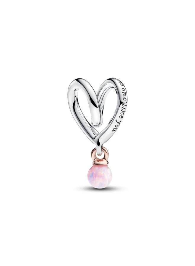 Wrapped Heart Charm Two-tone
