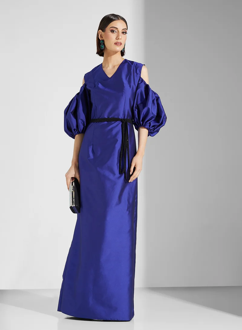 Cold Shoulder Maxi Dress