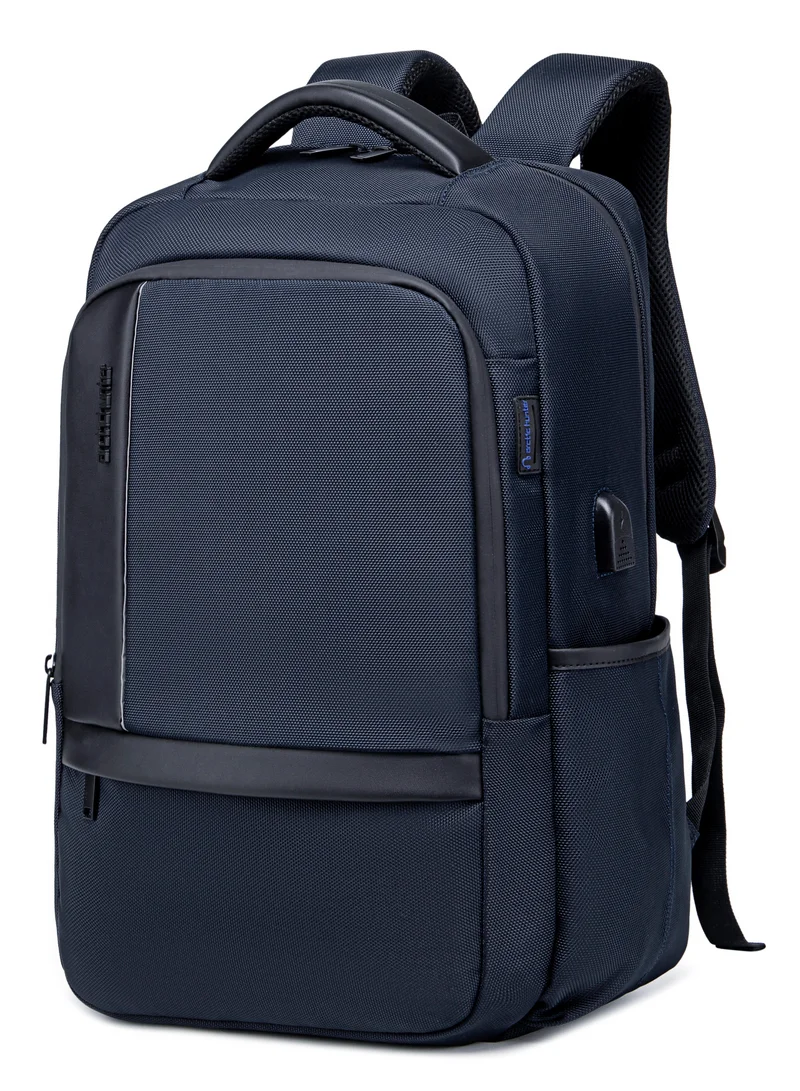 Water Resistant Laptop Travel Backpack with USB Port Black
