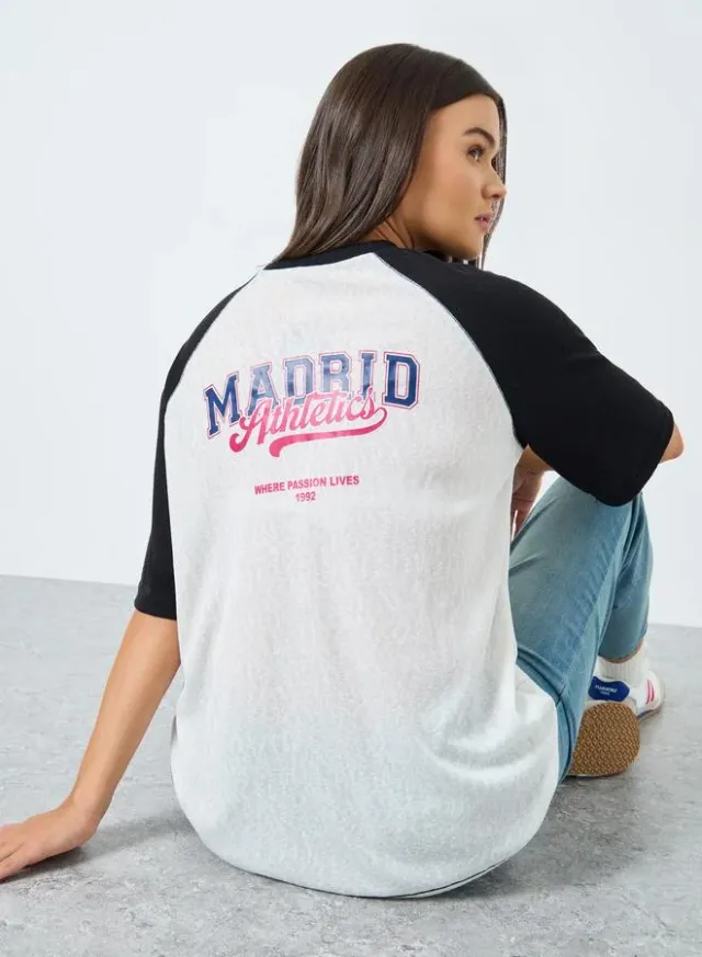 Styli Oversized Raglan T-Shirt White – image 3