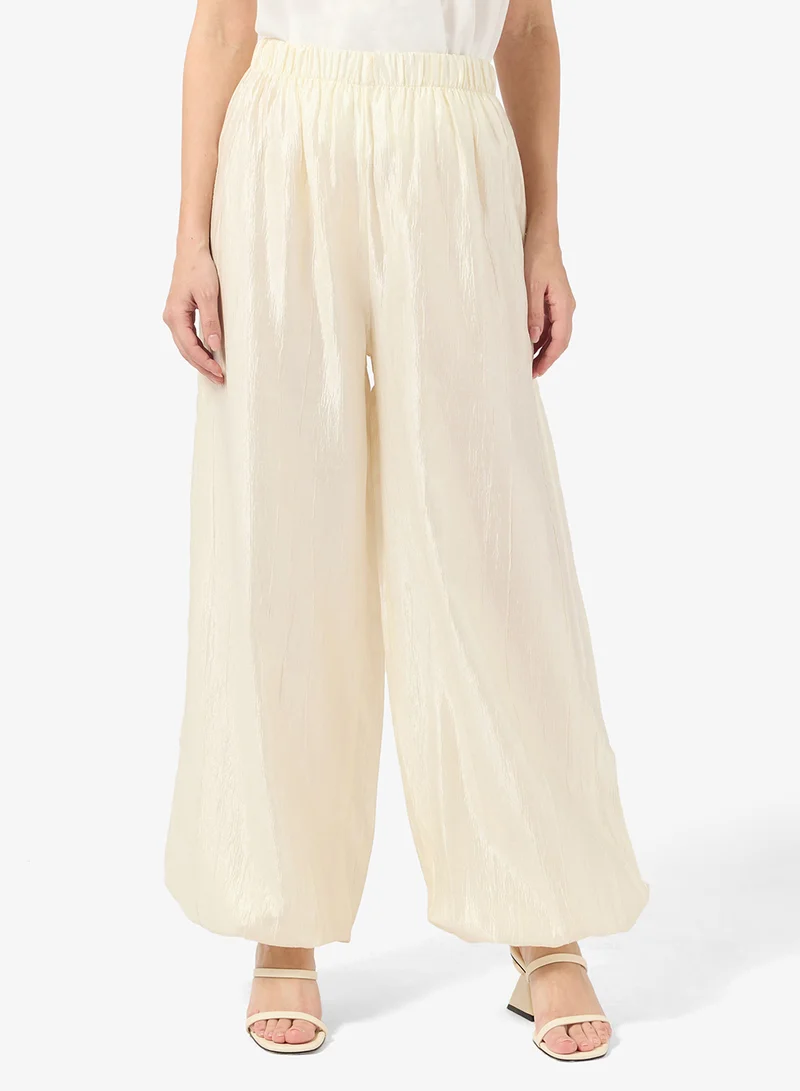 Balloon Trousers White