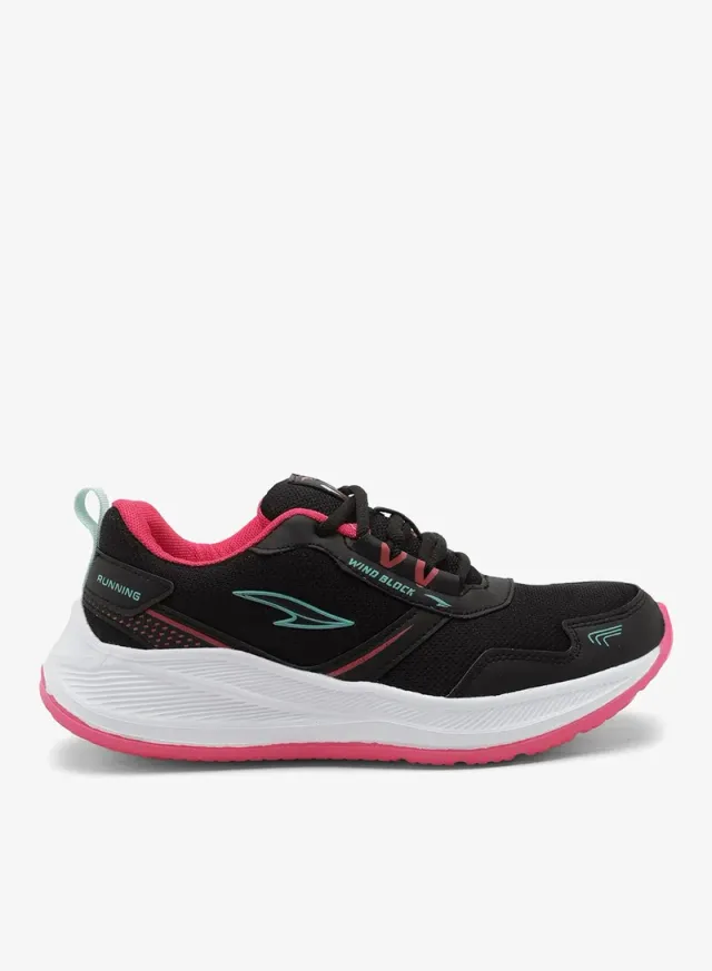 Girls' Athletic Sneakers Black Rani Pink – image 6