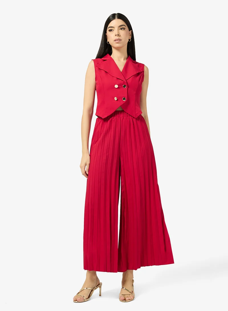 Vest Top & Pant Set Red