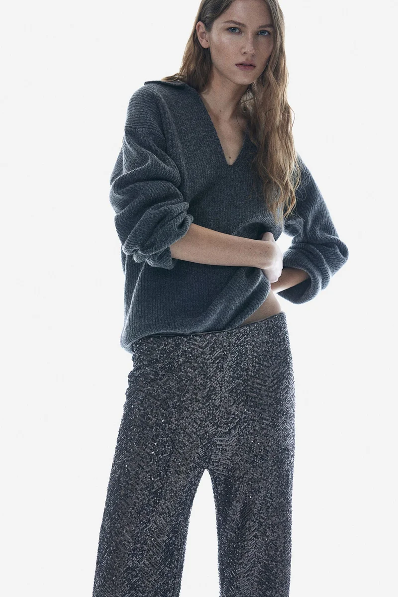Sequined Trousers