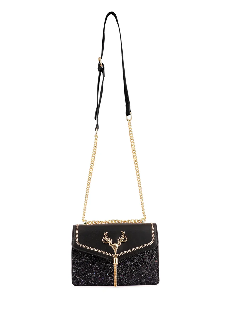 Glitter Envelope Sling Bag Pink