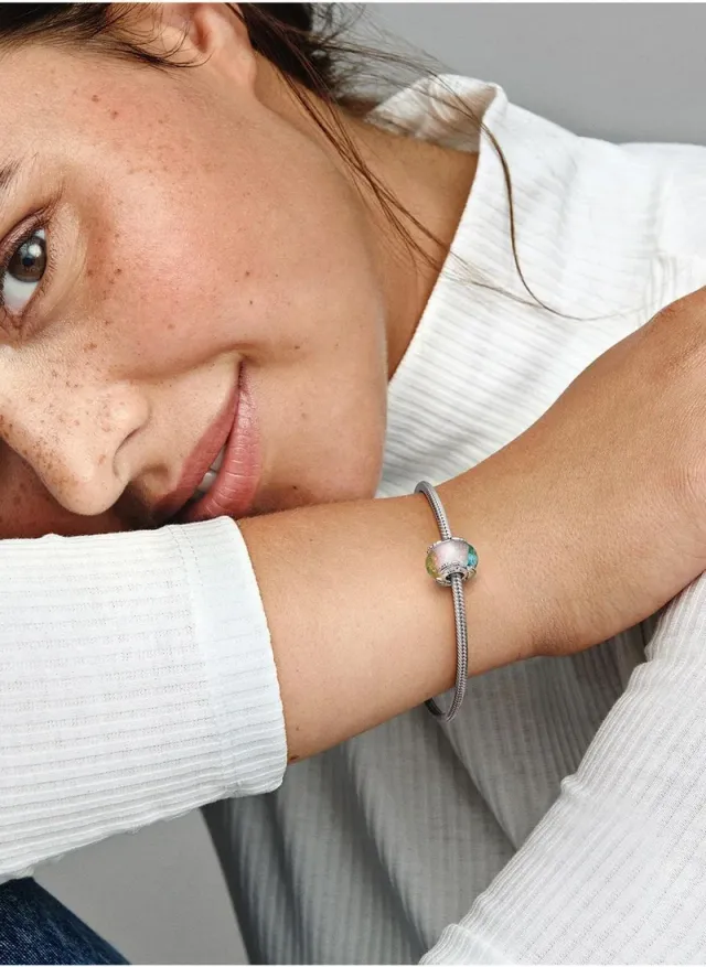 Sterling Silver Ocean Wave Charm for Pandora Moments Bracelet – image 5
