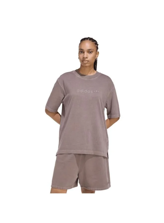 Essentials Linear Washed Oversized T-Shirt Dusty Rose
