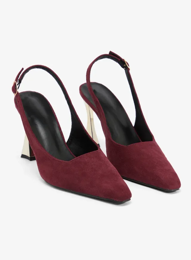 Statement Heel Slingback Pumps – image 4