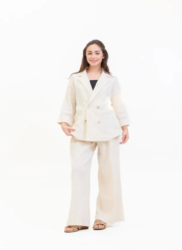 Muslin Double Breasted Suit – image 4