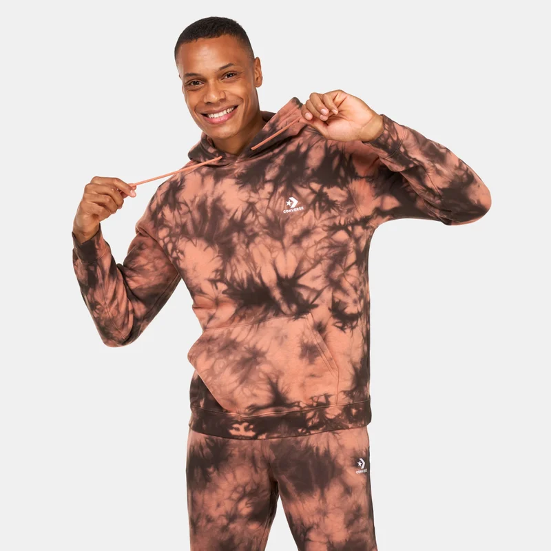 Star Chevron Emblem Hoodie Pink