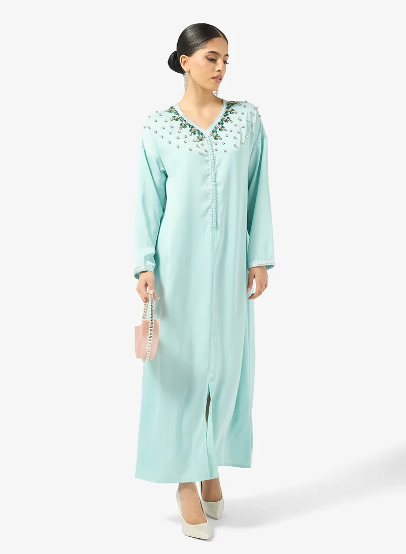 Elegant Embellished Jalabiya
