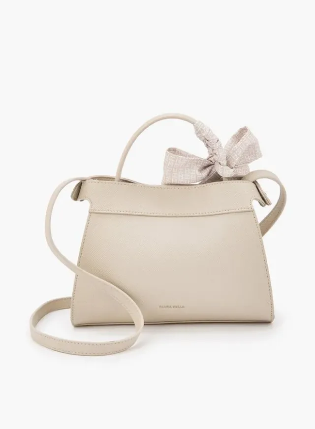 Black PU Leather Tote Bag with Detachable Shoulder Strap and Bow Detail – image 5