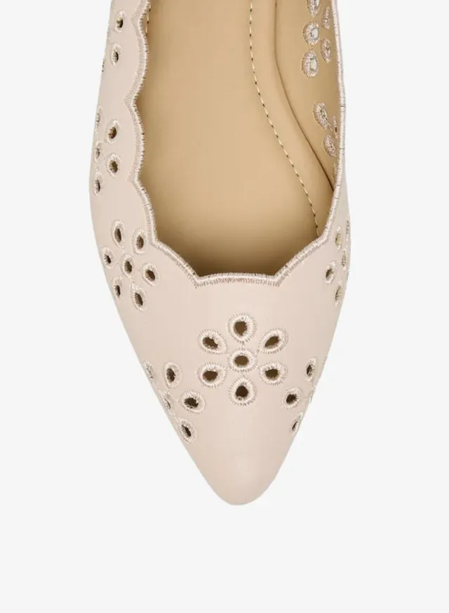 Flora Bella Women's Scalloped Laser Cut Ballerinas – image 4