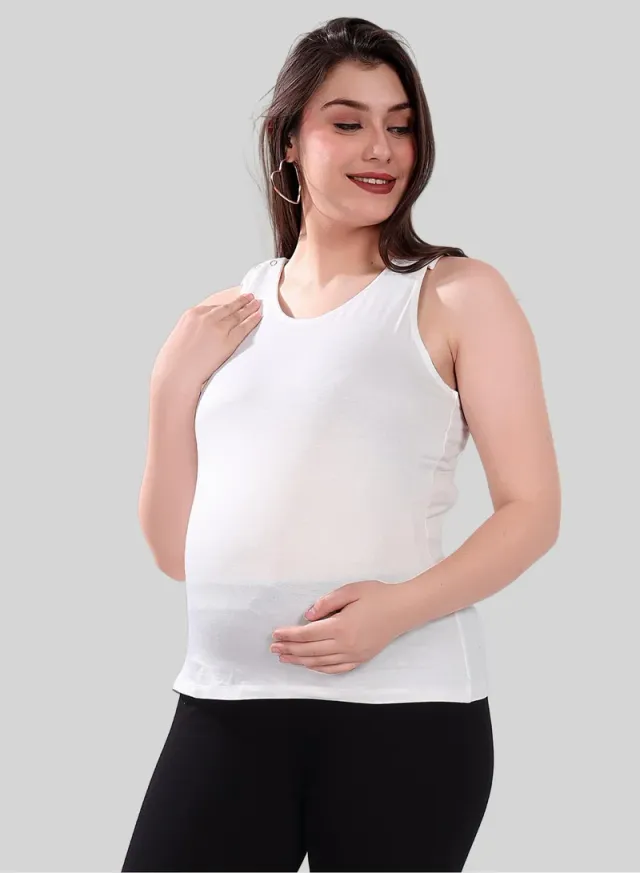 Maternity Nursing Tank Top Combo Pack (2 Pack) - Viscose Blend – image 6