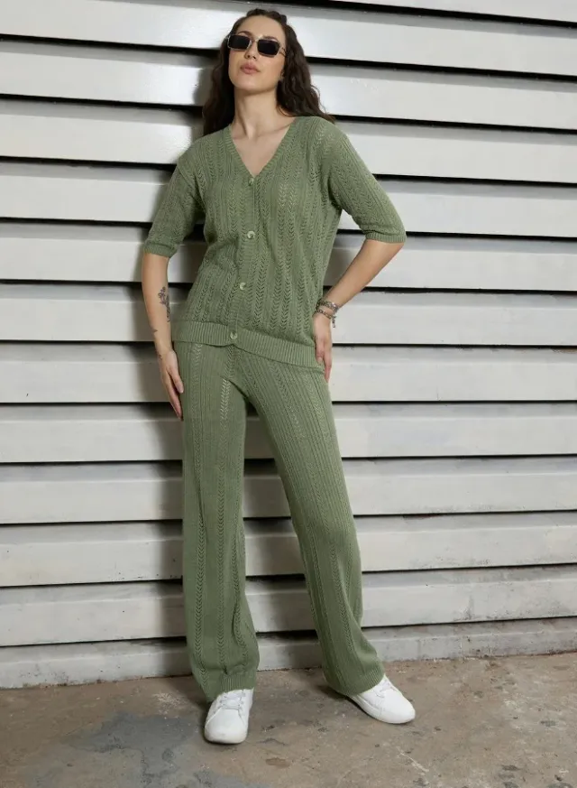 Women's Regular Fit Co-ord White – image 7