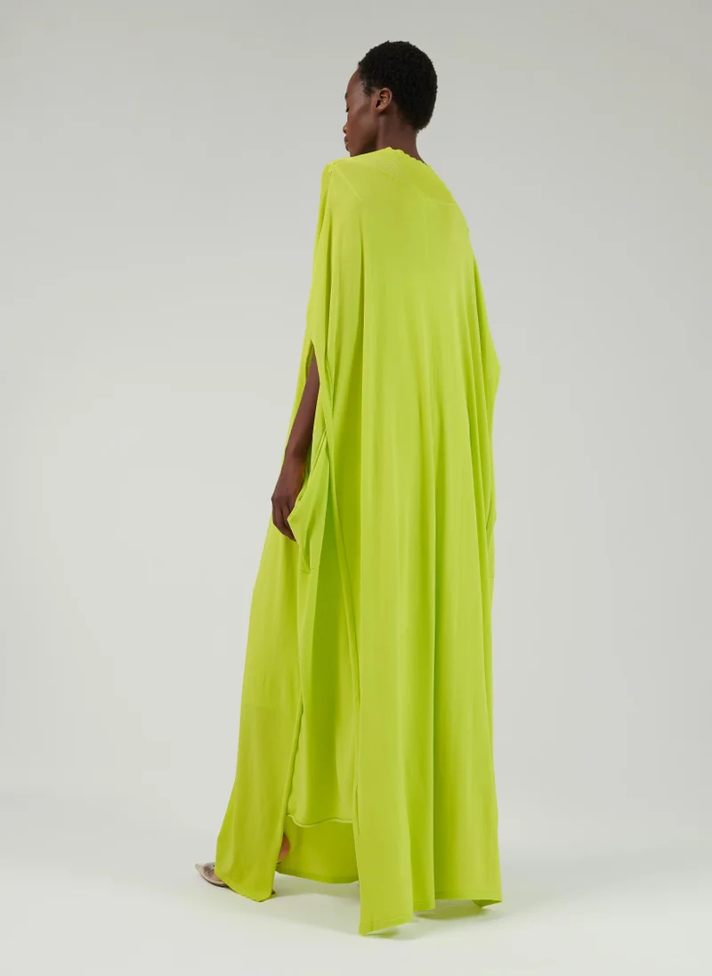 Cocoon Knit Kaftan Yellow