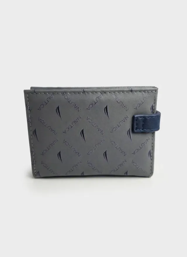 Monogrammed Bi-Fold Wallet with Press-Stud Closure – image 4