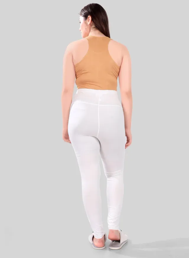 Tummy Maternity Leggings White – image 3