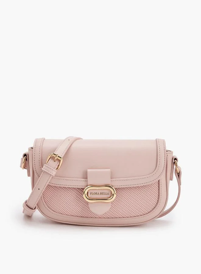 Flora Bella Crossbody Bag with Adjustable Strap Pink