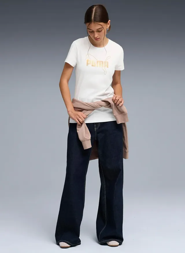 Logo Lab Metallic T-Shirt White – image 3