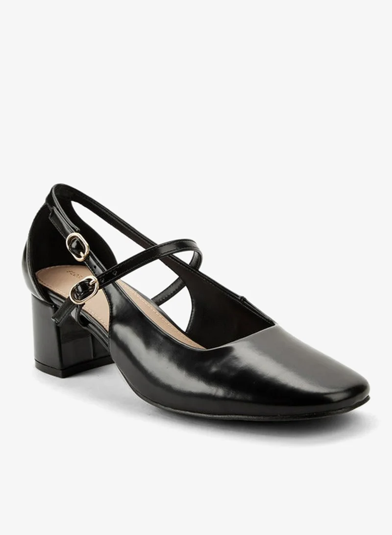 Women's Block Heel Shoes Black