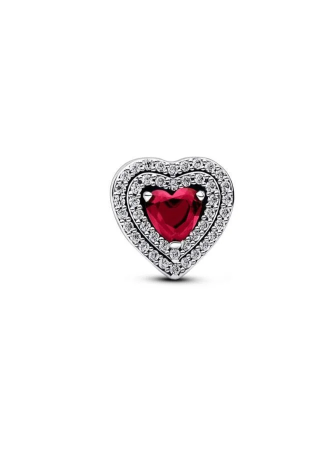 Sparkling Freehand Heart Charm