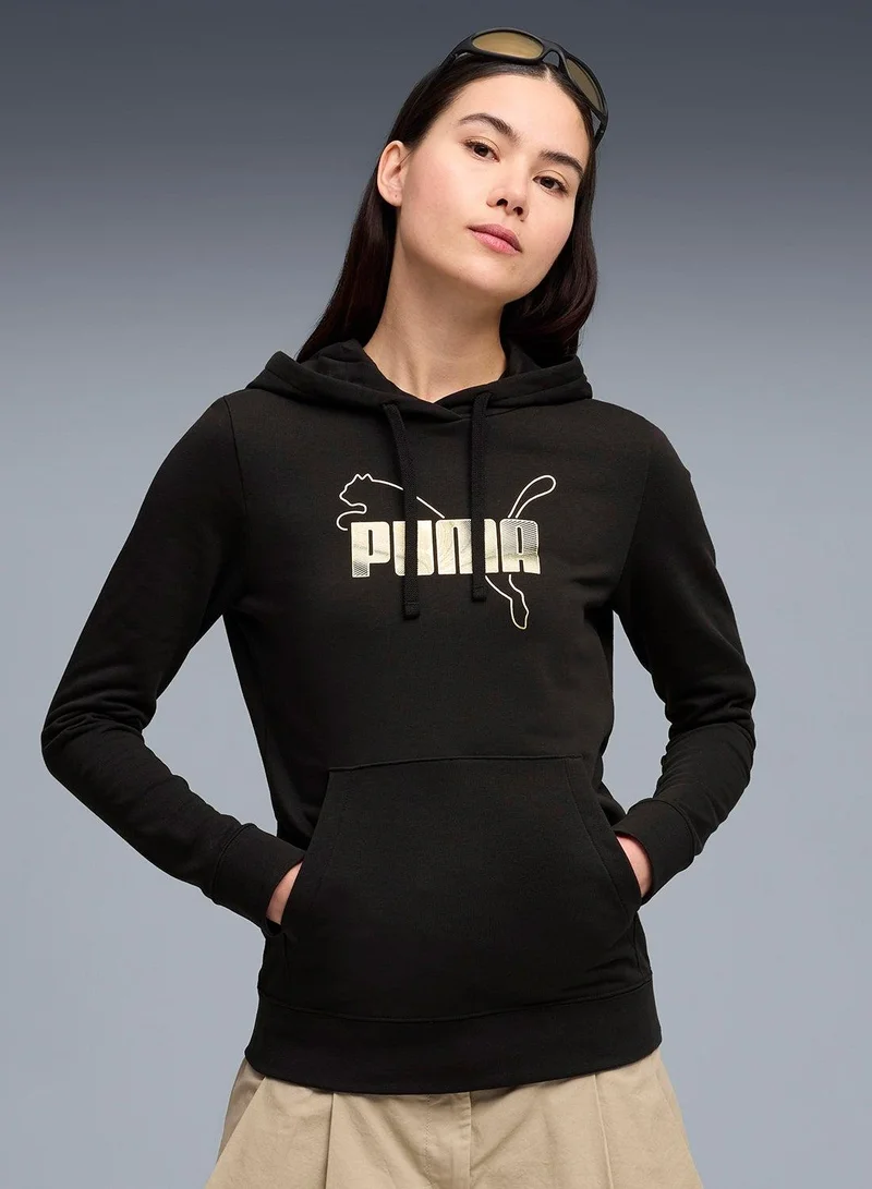 Essential Logo Hoodie Black