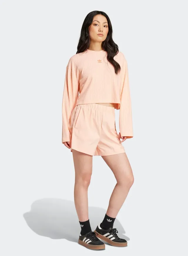 Adidas Originals Women's Loose Fit Long Sleeve Top - Pink – image 5