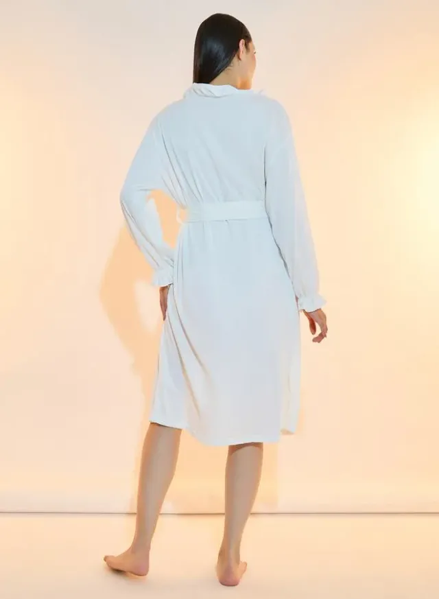 Ruffled Belted Robe – image 4