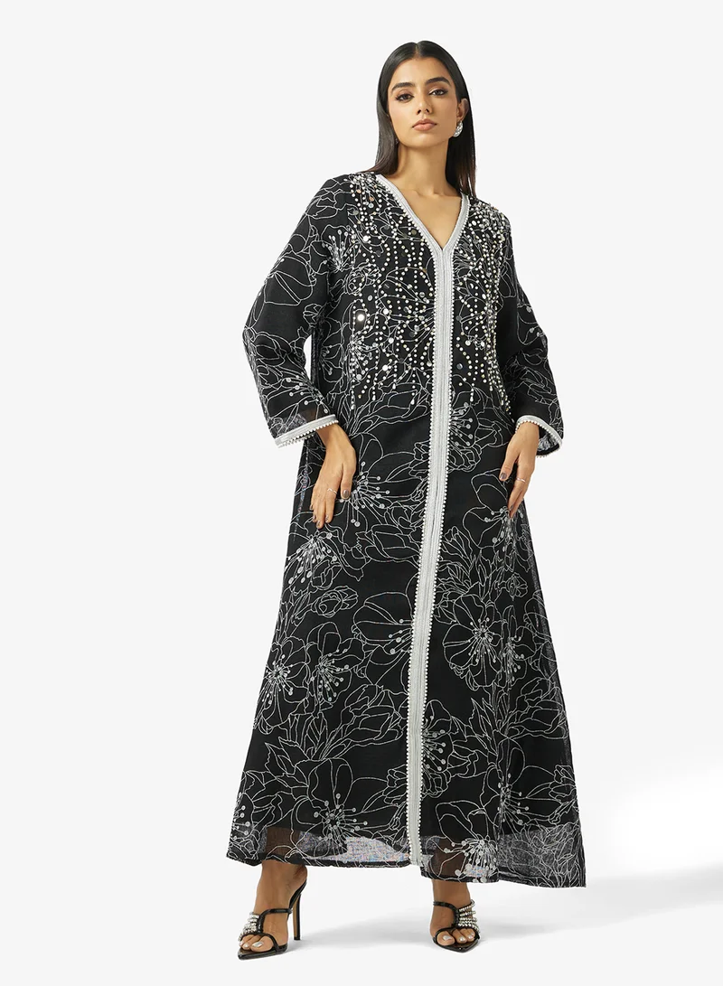 Women's Embroidered Jalabiya